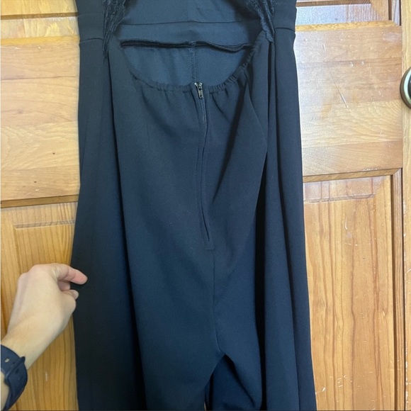 black Jumpsuit size medium lace back - Picture 4 of 12